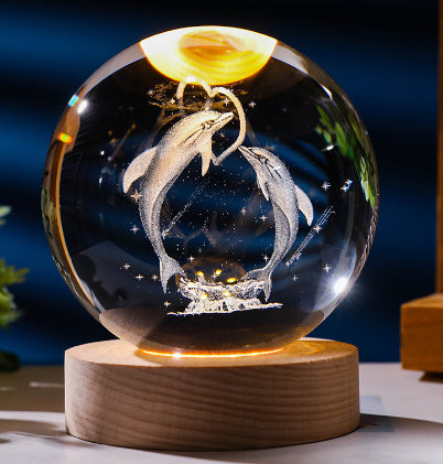 Celestial Moon Crystal Lamp