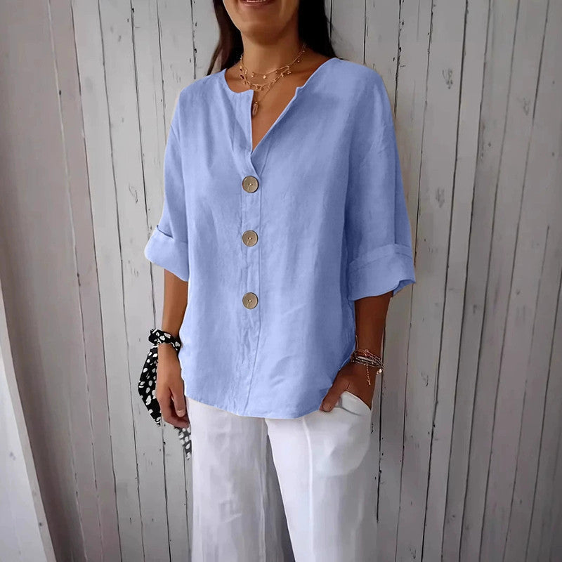 Catarina | Blusa de Linho Casual