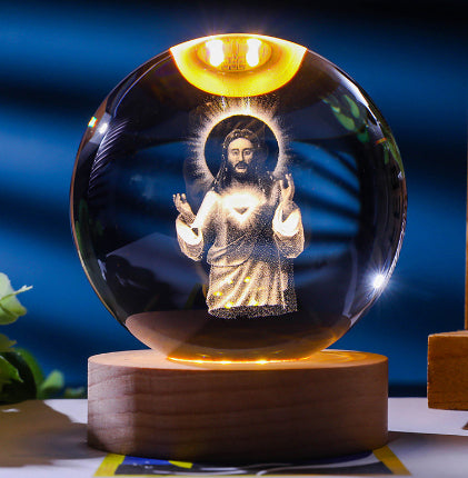 Celestial Moon Crystal Lamp