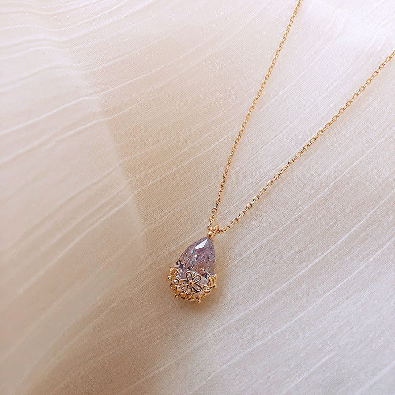18K Water Droplet Pendant