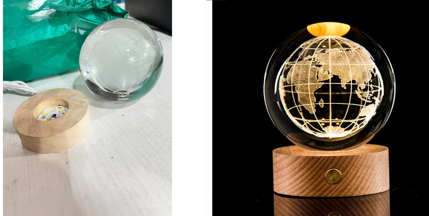 Celestial Moon Crystal Lamp