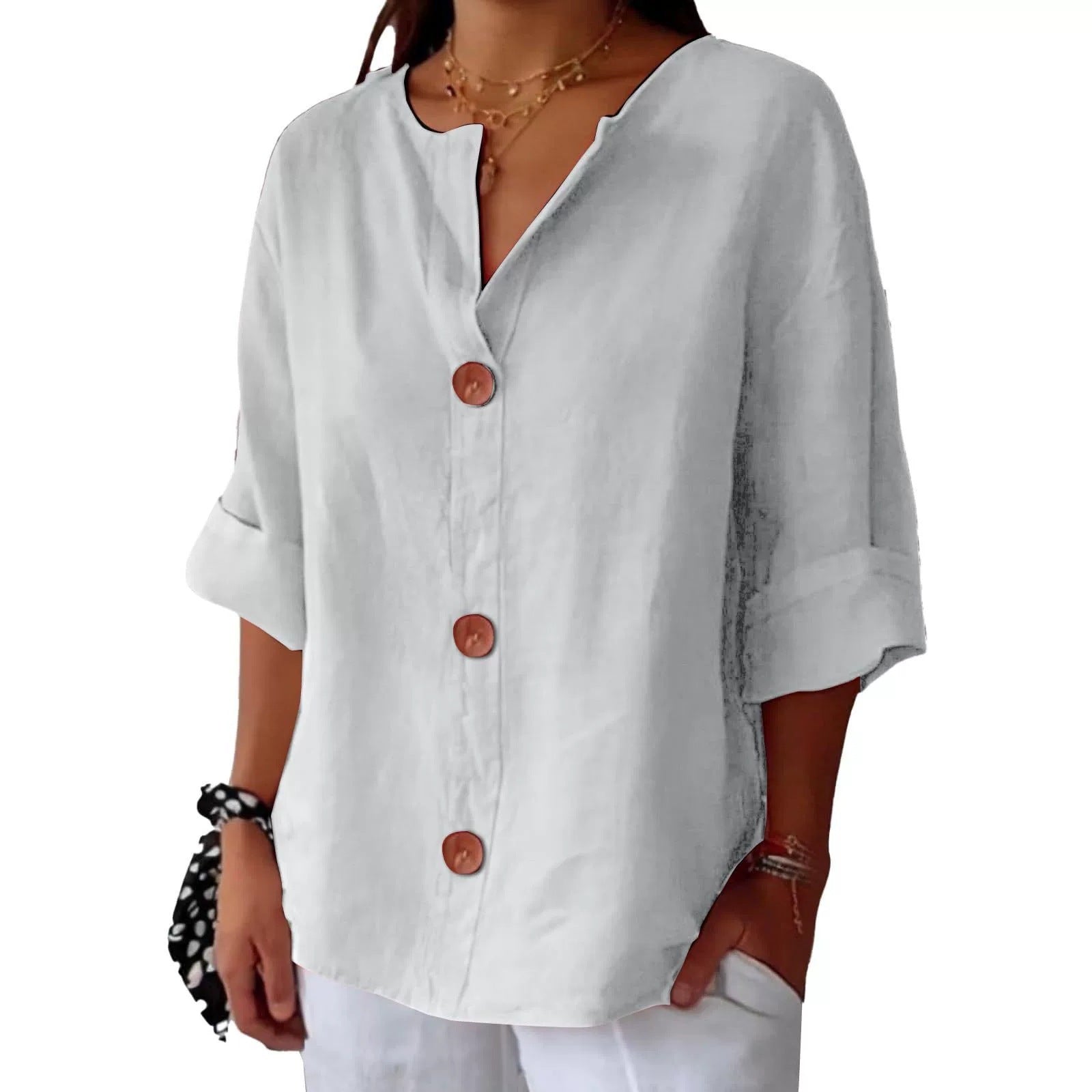 Catarina | Blusa de Linho Casual