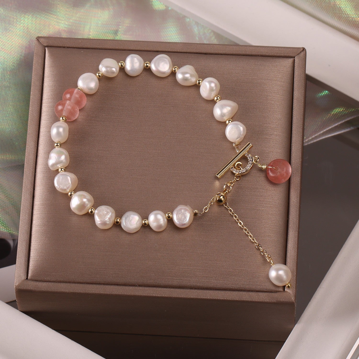 Pearl and Jade Bracelet