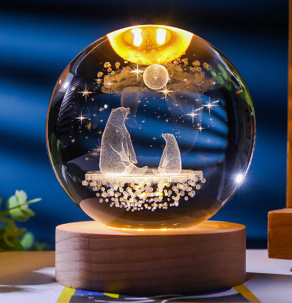 Celestial Moon Crystal Lamp